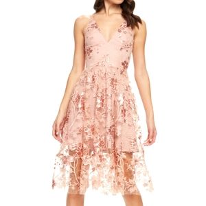 Dress the Population Floral Cocktail Dress